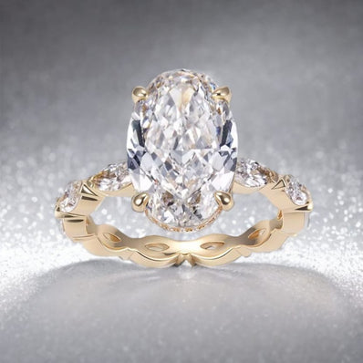 Oval Lab Grown Diamond, Twist