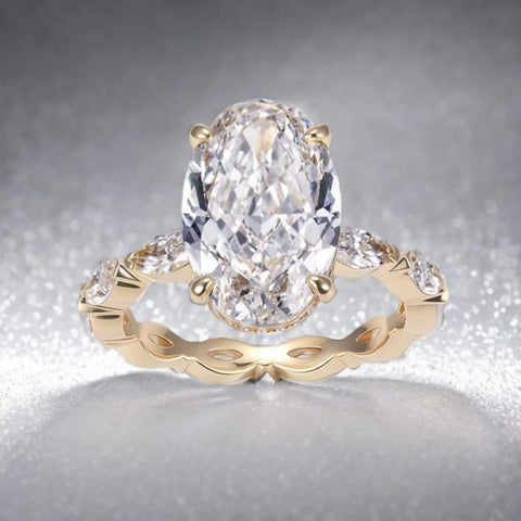 Oval Lab Grown Diamond, Twist