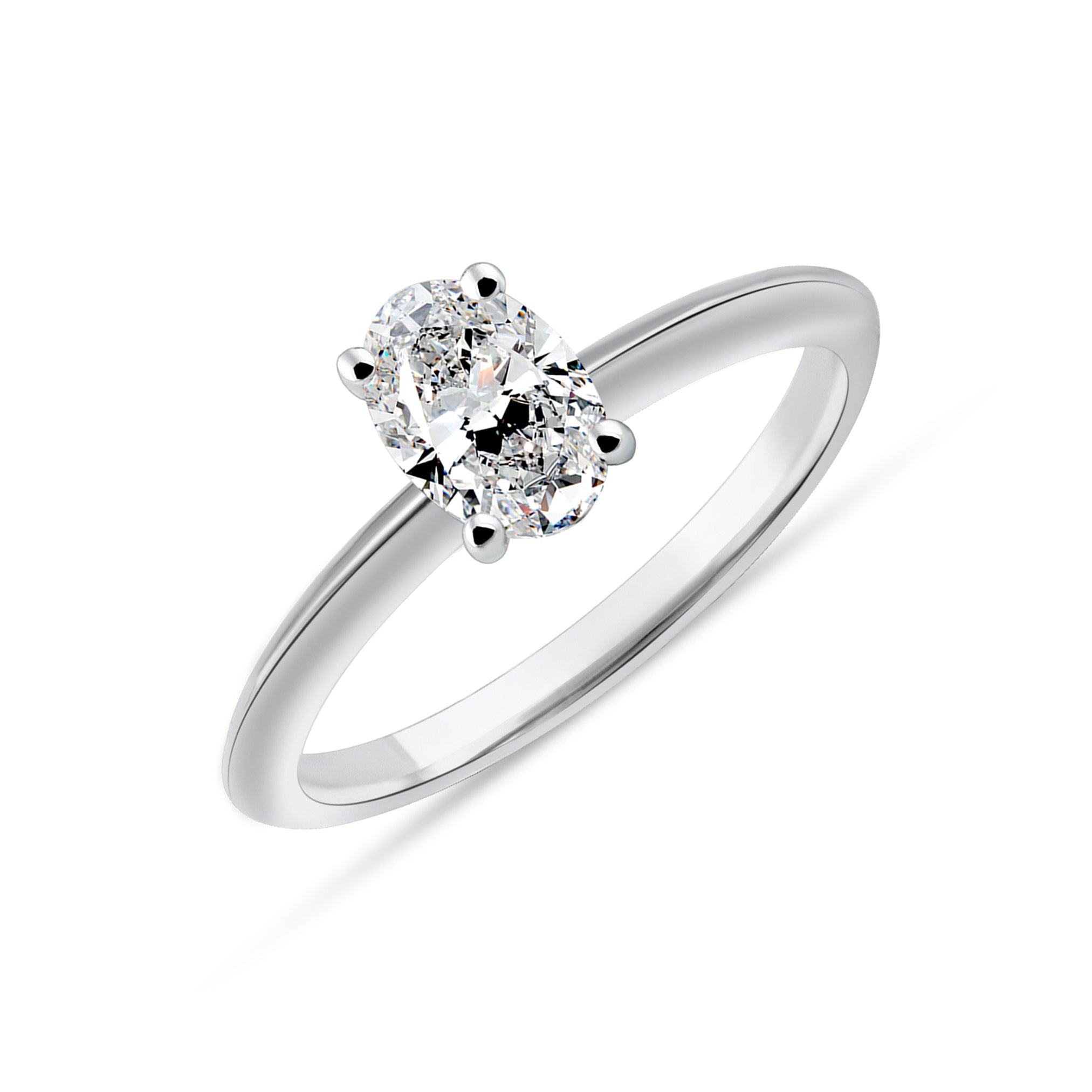 CT-001-6 Oval Kesim Tektaş Yüzük