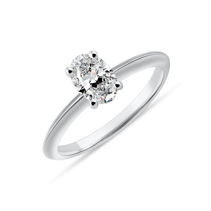 CT-001-6 Oval Kesim Tektaş Yüzük