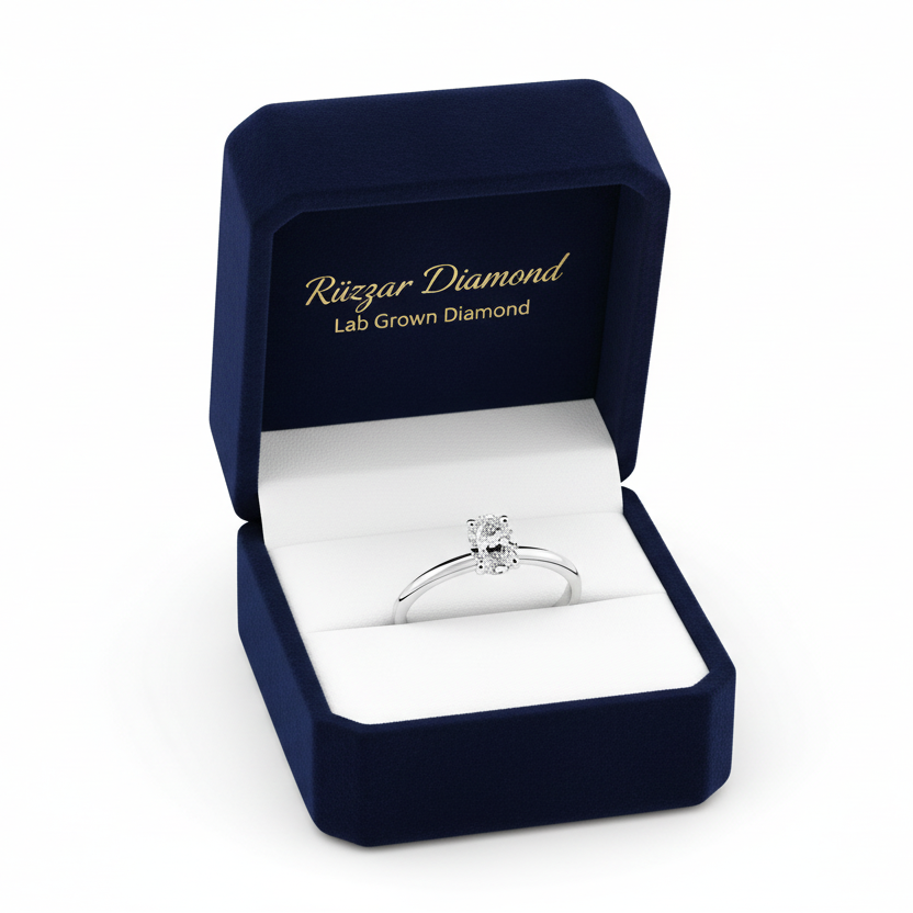 CT-001-6 Oval Kesim Tektaş Yüzük