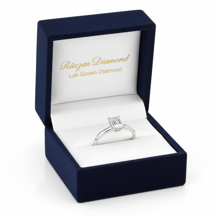 CT-003-34 Emerald Kesim Tektaş Yüzük