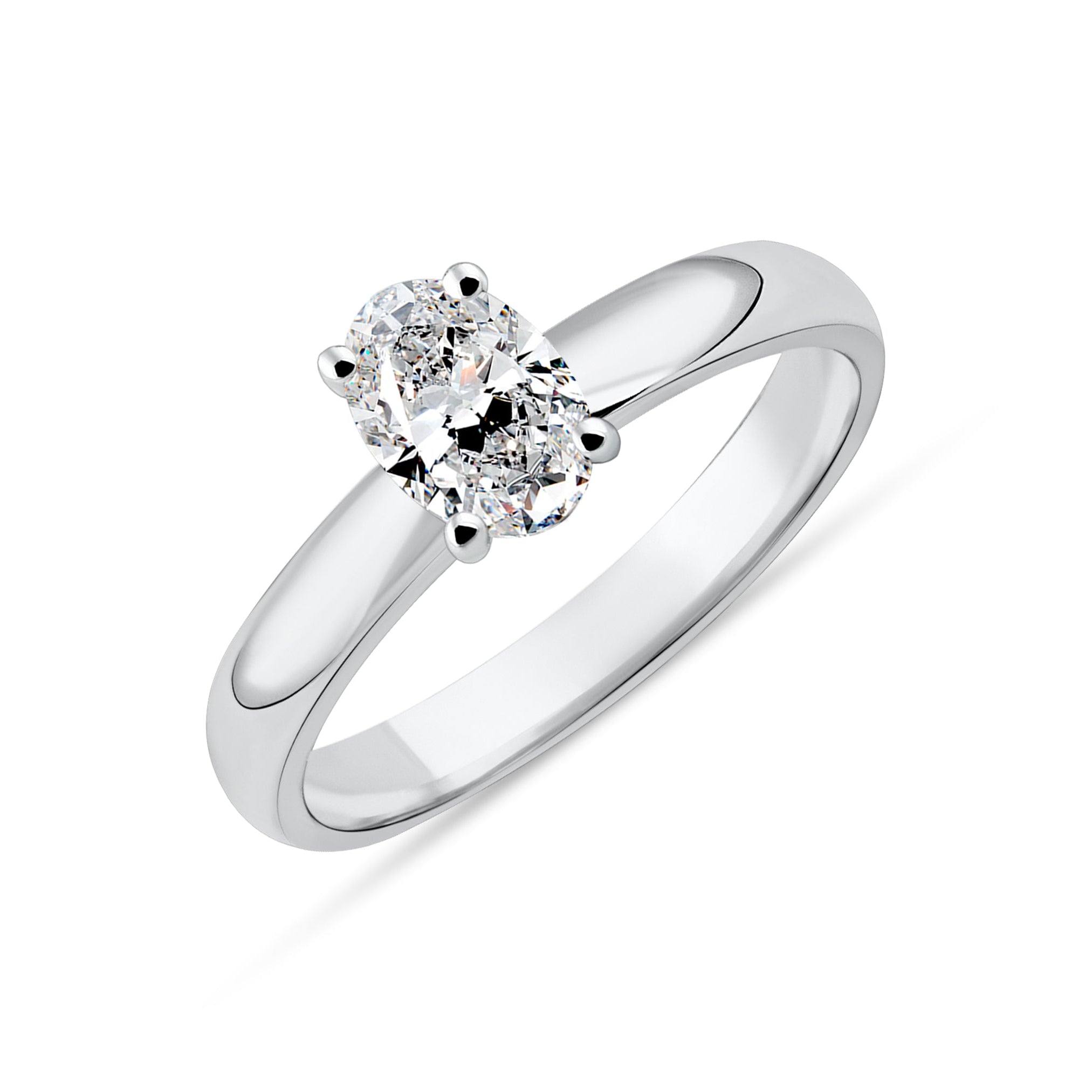 CT-004-6 Oval Kesim Tektaş Yüzük