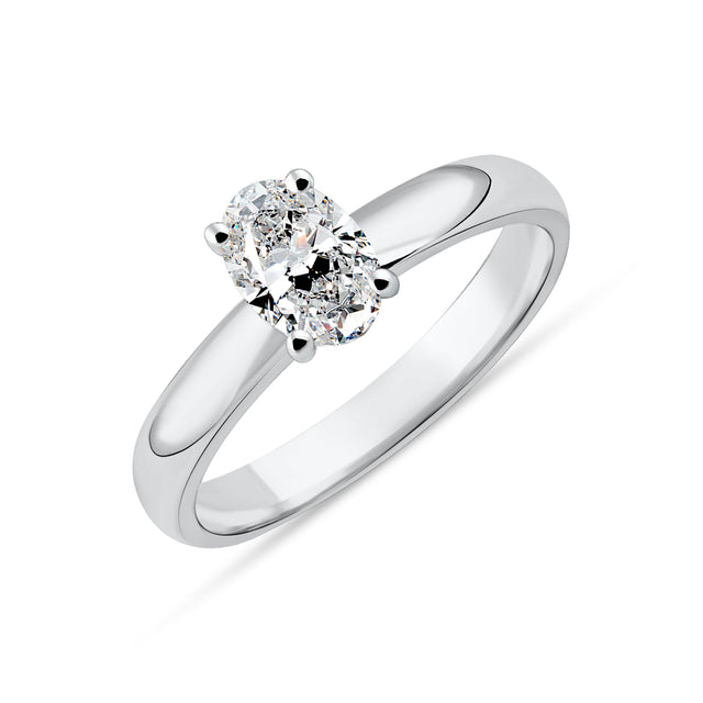 CT-004-6 Oval Kesim Tektaş Yüzük