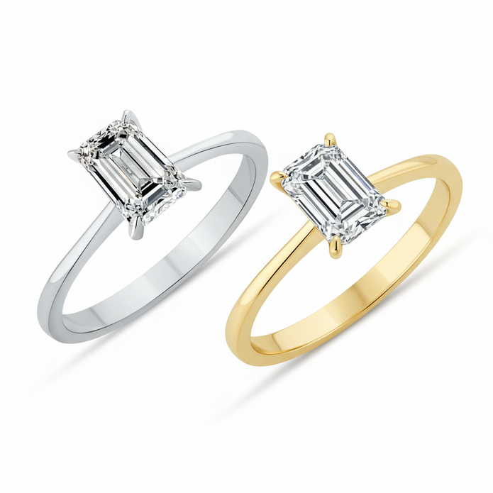 CT-005-34 Emerald Kesim Tektaş Yüzük